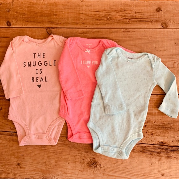 Carter's Baby Girl Bundle—Onesies, Bodysuits, Vest, Bottoms (10 Pieces, 3 M) - Picture 3 of 8